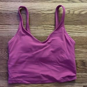 lululemon pink leesche align tank size 4 no longer sold